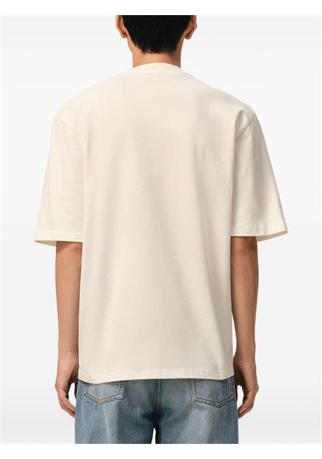 t-shirt adc embrossed uomo bianco crema AMI PARIS | UTS357.726136